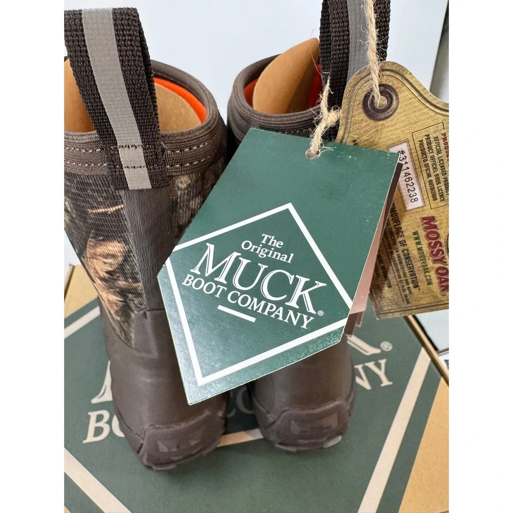 Muck Boot Company‎ Wetland Mid Mens 11M Brown Mossy Oak Camo Boots MWTMM91 NEW